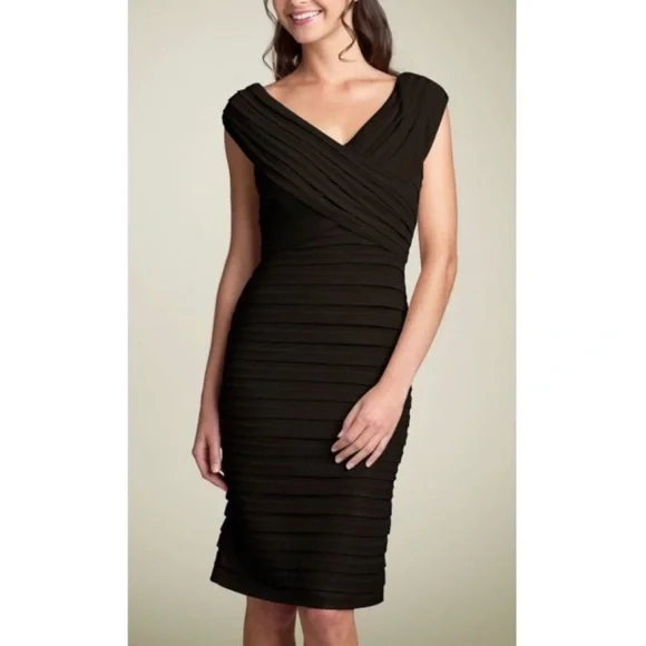 lace top pleated midi dress Vail Shutter-Pleated Crepe and Organza Gown